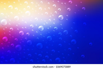 Light Pink, Blue vector background with bubbles. Illustration with set of shining colorful abstract circles. New design for ad, poster, banner of your website.