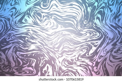 Light Pink, Blue vector background with lava shapes. Creative geometric illustration in marble style with gradient. The best blurred design for your business.