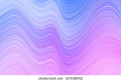 Light Pink, Blue vector background with lava shapes. Colorful abstract illustration with gradient lines. The best blurred design for your business.