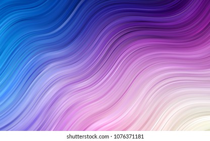 Light Pink, Blue vector background with lamp shapes. A sample with blurred bubble shapes. Brand-new design for your ads, poster, banner.