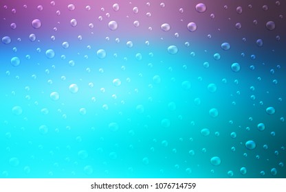 Light Pink, Blue vector background with bubbles. Blurred bubbles on abstract background with colorful gradient. Beautiful design for your business natural advert.