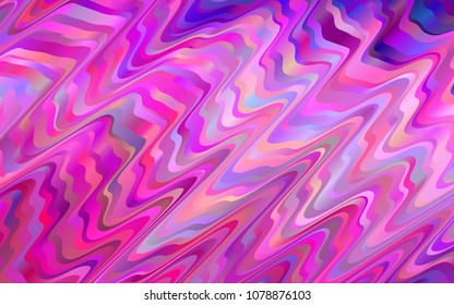 Light Pink, Blue vector background with curved circles. Blurred geometric sample with gradient bubbles.  The best blurred design for your business.