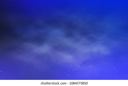 Light Pink, Blue vector background with galaxy stars. Blurred decorative design in simple style with galaxy stars. Pattern for futuristic ad, booklets.