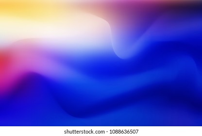 Light Pink, Blue vector background with curved circles. Shining crooked illustration in marble style. A completely new memphis design for your business.