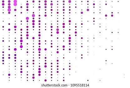 Light Pink, Blue vector  background with dots. Blurred bubbles on abstract background with colorful gradient. New design for ad, poster, banner of your website.