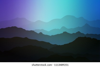 Light Pink, Blue vector background with bent lines. Modern gradient abstract illustration with bandy lines. The best blurred design for your business.