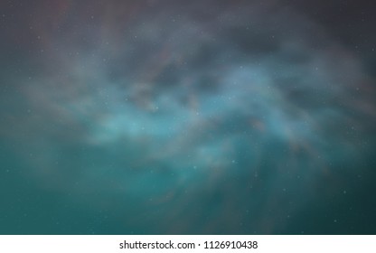 Light Pink, Blue vector background with galaxy stars. Shining illustration with sky stars on abstract template. Pattern for futuristic ad, booklets.