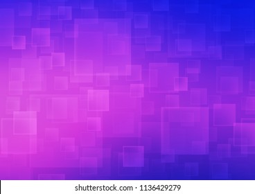 Light Pink, Blue vector background with rectangles. Glitter abstract illustration with rectangular shapes. Modern template for your landing page.