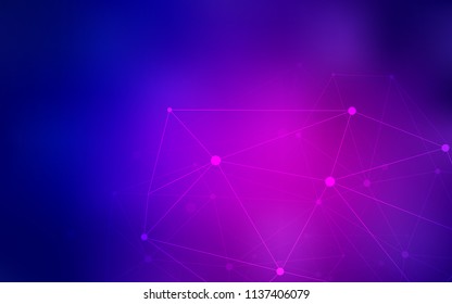 Light Pink, Blue vector background with bubbles, lines. Illustration with set of colorful abstract circles and lines. Pattern can be used for ads, leaflets.