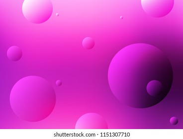 Light Pink, Blue vector background with dots. Blurred decorative design in abstract style with bubbles. Completely new template for your brand book.