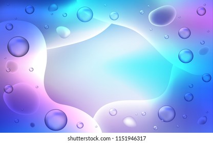 Light Pink, Blue vector background with abstract circles. Colorful abstract illustration with gradient lines. The template for cell phone backgrounds.