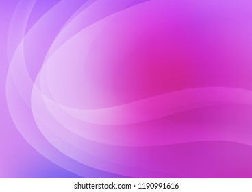 Light Pink, Blue vector background with bent ribbons. Shining illustration, which consist of blurred lines, circles. Pattern for your business design.