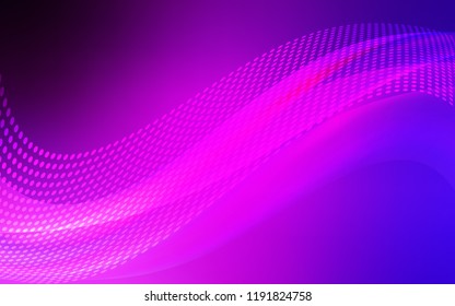 Light Pink, Blue vector background with bubbles, lines. Colorful illustration with circles and lines in futuristic style. Design for your business advert.