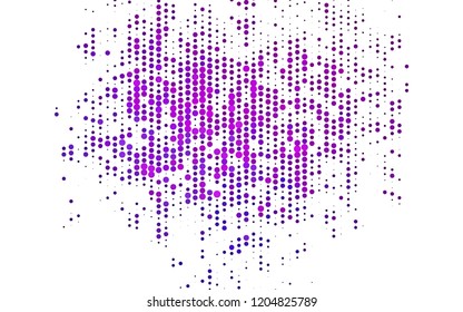 Light Pink, Blue vector background with bubbles. Blurred bubbles on abstract background with colorful gradient. Pattern for ads, booklets.