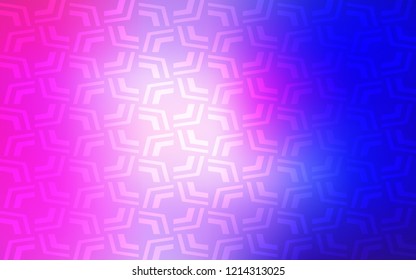 Light Pink, Blue vector background with lava shapes. Blurred geometric sample with gradient bubbles.  Textured wave pattern for backgrounds.
