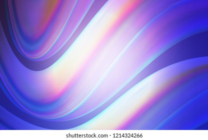 Light Pink, Blue vector background with bent lines. A completely new color illustration in marble style. The elegant pattern for brand book.