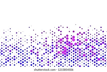 Light Pink, Blue vector background with bubbles. Colorful illustration with blurred circles in nature style. Pattern of water, rain drops.