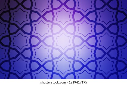 Light Pink, Blue vector background with colored stars. Glitter abstract illustration with colored stars. Pattern for websites, landing pages.