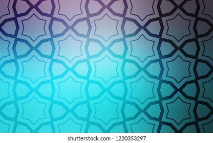 Light Pink, Blue vector background with colored stars. Glitter abstract illustration with colored stars. Pattern for new year ad, booklets.