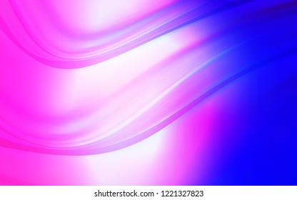 Light Pink, Blue vector background with curved circles. Geometric illustration in marble style with gradient.  Marble design for your web site.