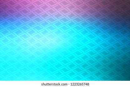 Light Pink, Blue vector background with rectangles. Modern abstract illustration with colorful rectangles. Pattern for commercials.