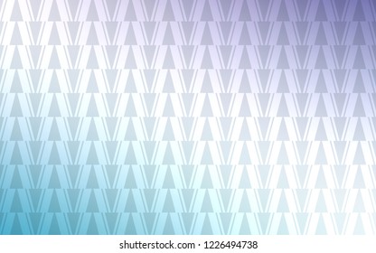 Light Pink, Blue vector background with triangles, lines. Illustration with set of colorful triangles, lines. Smart design for your adverts.