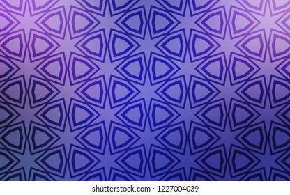 Light Pink, Blue vector background with colored stars. Glitter abstract illustration with colored stars. Best design for your ad, poster, banner.