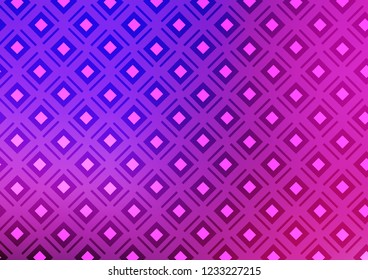 Light Pink, Blue vector background with lines, rhombuses. Glitter abstract illustration with colorful lines, rhombuses. Pattern for ads, posters, banners.