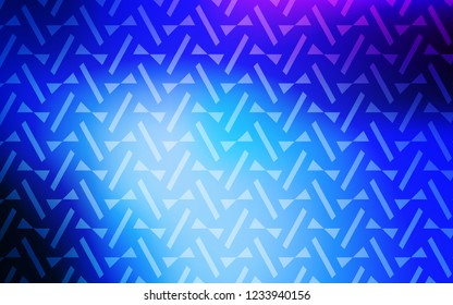 Light Pink, Blue vector background with triangles, lines. Triangles on abstract background with colorful gradient. Pattern for websites.