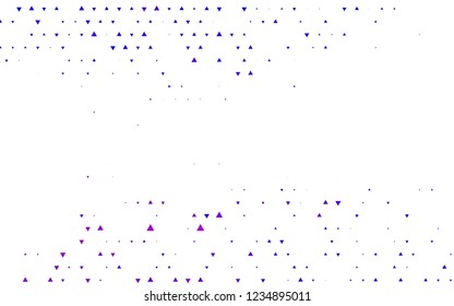 Light Pink, Blue vector background with triangles. Illustration with set of colorful triangles. Modern template for your landing page.