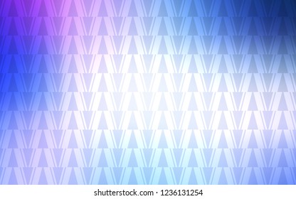 Light Pink, Blue vector background with triangles, lines. Abstract gradient illustration with triangles, lines. Pattern for commercials.