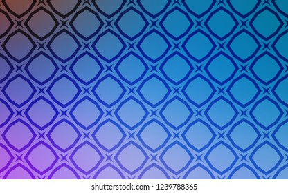 Light Pink, Blue vector background with colored stars. Glitter abstract illustration with colored stars. Smart design for your business advert.