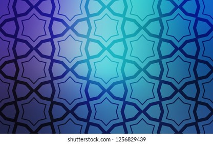Light Pink, Blue vector background with colored stars. Stars on blurred abstract background with gradient. Smart design for your business advert.