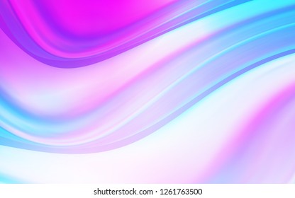 Light Pink, Blue vector background with lava shapes. A sample with blurred bubble shapes. A new texture for your  ad, booklets, leaflets.
