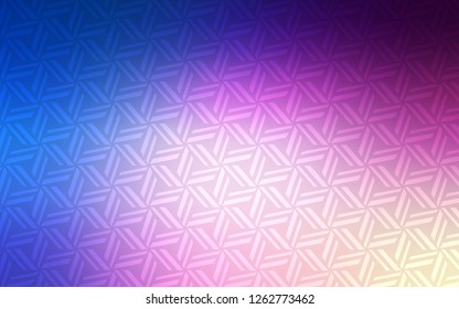 Light Pink, Blue vector background with triangles. Decorative design in abstract style with triangles. The template can be used as a background.
