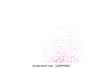 Light Pink, Blue vector background with bubbles. Illustration with set of shining colorful abstract circles. Template for your brand book.