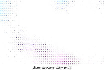 Light Pink, Blue vector background with bubbles. Beautiful colored illustration with blurred circles in nature style. Pattern for beautiful websites.