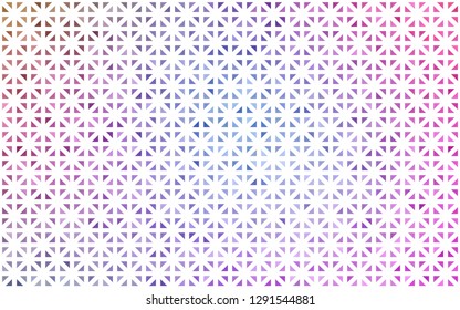 Light Pink, Blue vector background with triangles. Decorative design in abstract style with triangles. Modern template for your landing page.