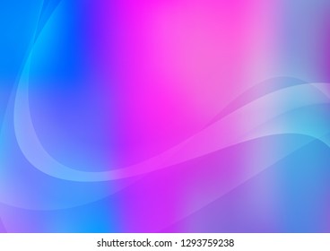 Light Pink, Blue vector background with bubble shapes. A sample with blurred bubble shapes. Marble style for your business design.
