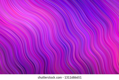 Light Pink, Blue vector background with abstract lines. A vague circumflex abstract illustration with gradient. The elegant pattern for brand book.