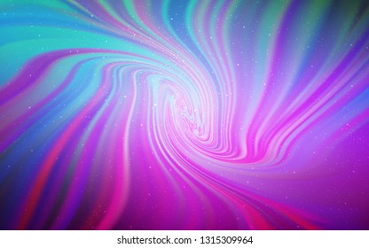 Light Pink, Blue vector background with astronomical stars. Modern abstract illustration with Big Dipper stars. Smart design for your business advert.