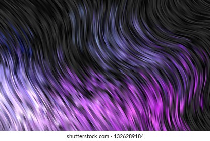 Light Pink, Blue vector background with bubble shapes. Modern gradient abstract illustration with bandy lines. A completely new template for your business design.