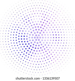 Light Pink, Blue vector background with colorful stars. Modern geometric abstract illustration with stars. Best design for your ad, poster, banner.
