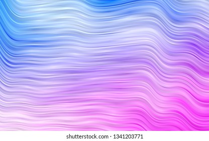 Light Pink, Blue vector background with bubble shapes. Colorful abstract illustration with gradient lines. The template for cell phone backgrounds.