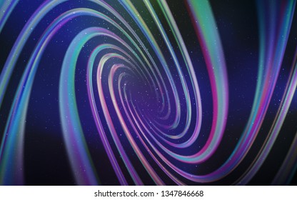 Light Pink, Blue vector background with astronomical stars. Shining illustration with sky stars on abstract template. Best design for your ad, poster, banner.