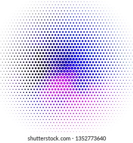 Light Pink, Blue vector background with circles. Colorful illustration with gradient dots in nature style. Pattern for business ads.