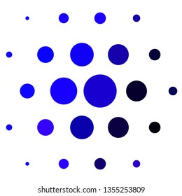 Light Pink, Blue vector background with circles. Glitter abstract illustration with colorful drops. Pattern for websites, landing pages.