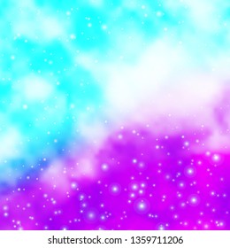 Light Pink, Blue vector background with colorful stars. Decorative illustration with stars on abstract template. Pattern for new year ad, booklets.