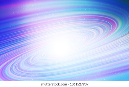 Light Pink, Blue vector background with galaxy stars. Modern abstract illustration with Big Dipper stars. Pattern for astrology websites.