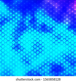 Light Pink, Blue vector background in polygonal style. Abstract gradient illustration with colorful rectangles. Modern template for your landing page.